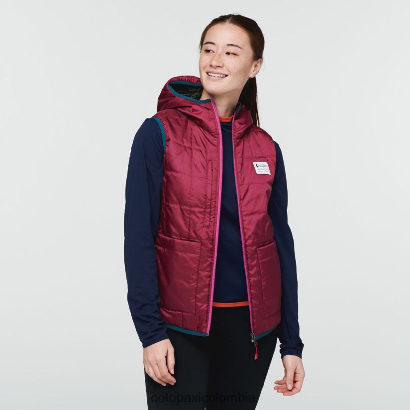Cotopaxi chaleco con capucha teca calido mujer corre corre XN60D247 ropa