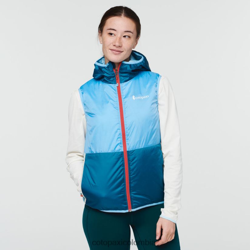 Cotopaxi chaleco con capucha teca calido mujer río sabio XN60D248 ropa