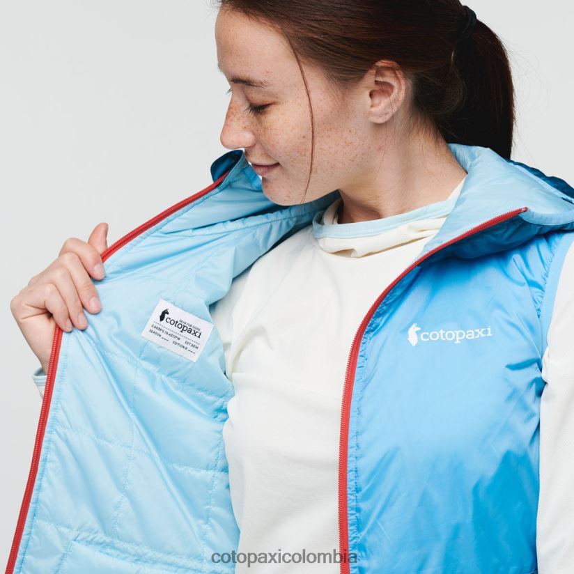 Cotopaxi chaleco con capucha teca calido mujer río sabio XN60D248 ropa