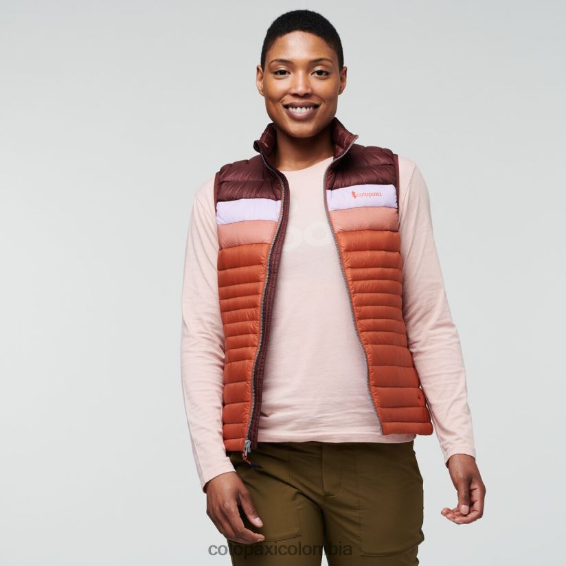 Cotopaxi chaleco de plumas fuego mujer castaña/especia XN60D246 ropa