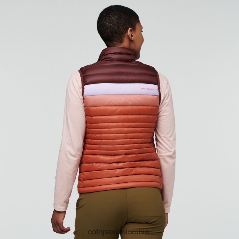 Cotopaxi chaleco de plumas fuego mujer castaña/especia XN60D246 ropa
