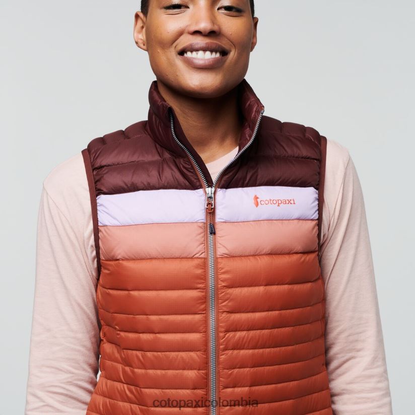 Cotopaxi chaleco de plumas fuego mujer castaña/especia XN60D246 ropa