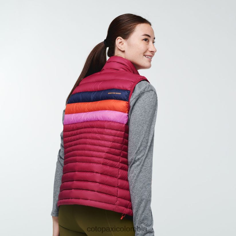 Cotopaxi chaleco de plumas fuego mujer frambuesa XN60D245 ropa
