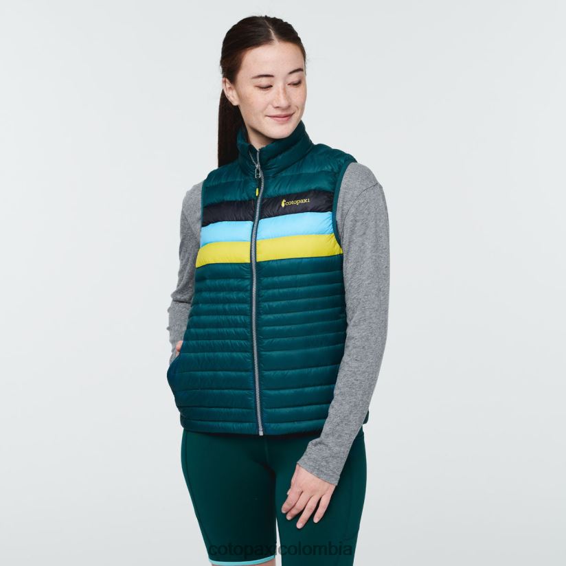 Cotopaxi chaleco de plumas fuego mujer océano profundo XN60D249 ropa