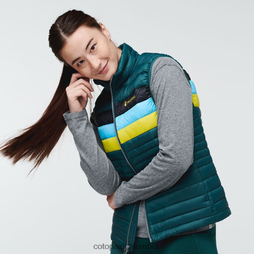 Cotopaxi chaleco de plumas fuego mujer océano profundo XN60D249 ropa
