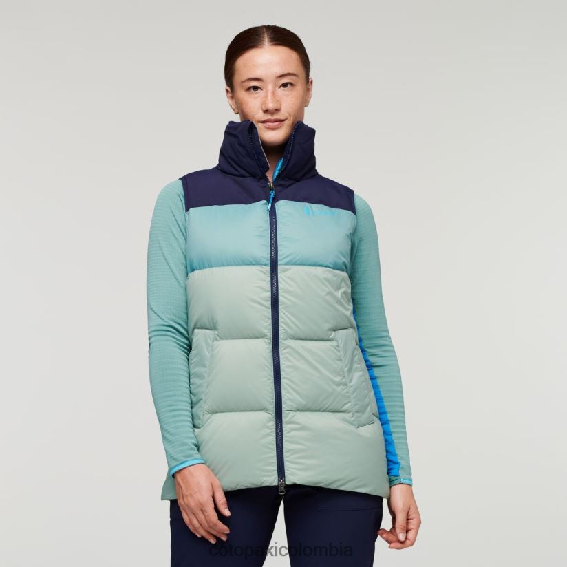 Cotopaxi chaleco de plumas solazo mujer marítimo/hoja de plata XN60D252 ropa