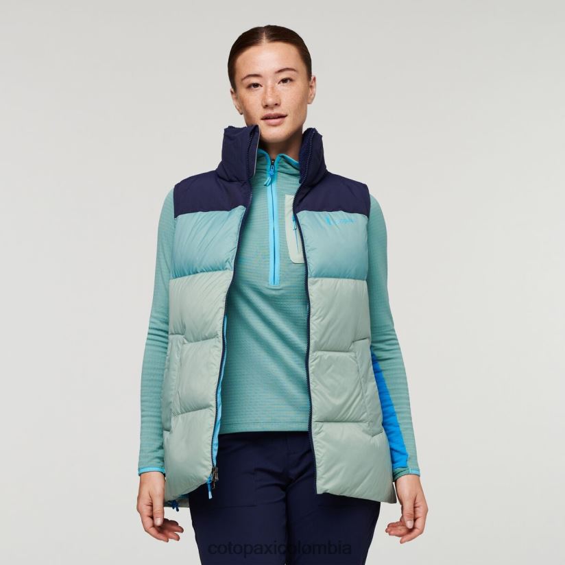 Cotopaxi chaleco de plumas solazo mujer marítimo/hoja de plata XN60D252 ropa