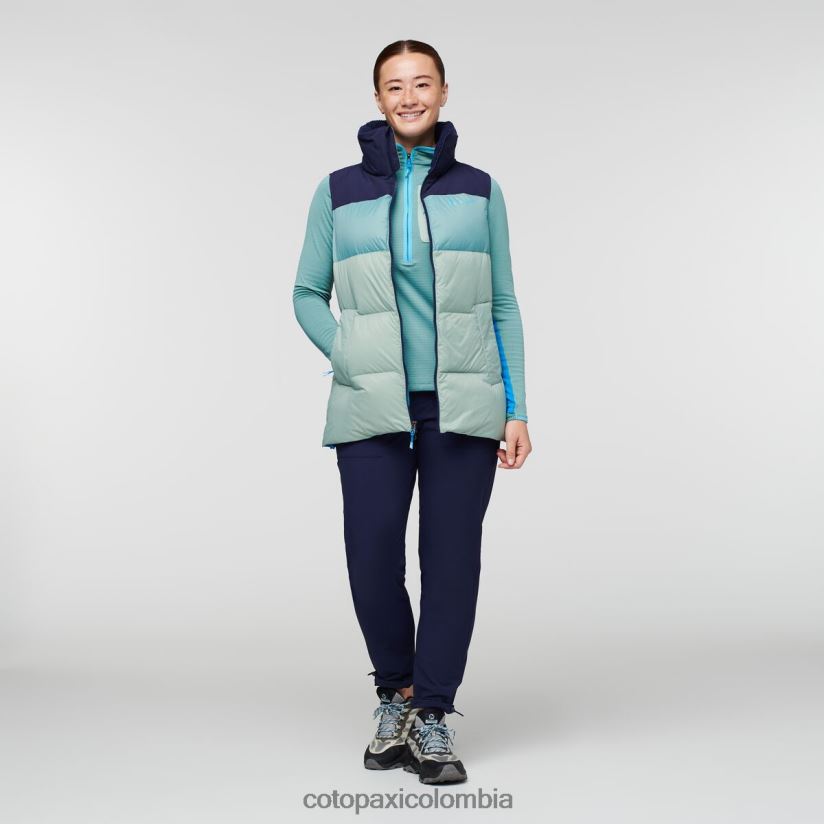 Cotopaxi chaleco de plumas solazo mujer marítimo/hoja de plata XN60D252 ropa