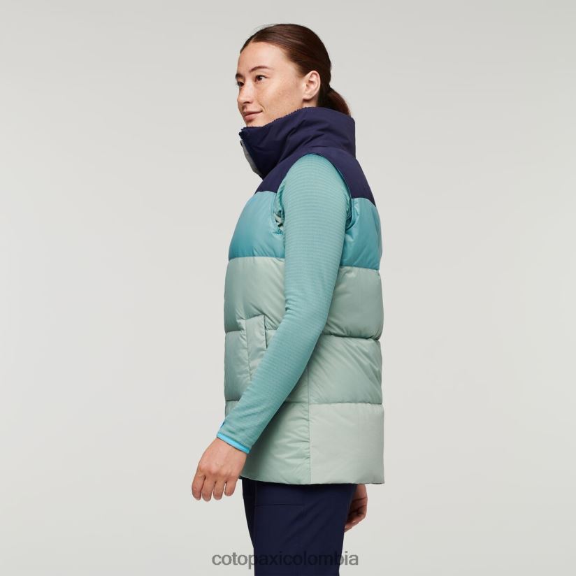 Cotopaxi chaleco de plumas solazo mujer marítimo/hoja de plata XN60D252 ropa