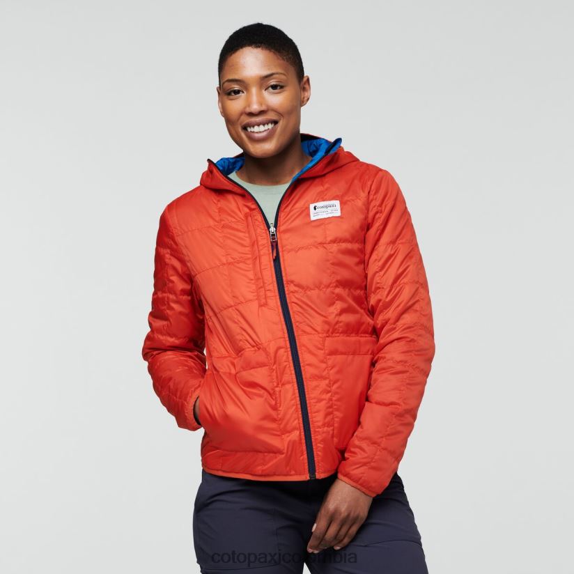 Cotopaxi chaqueta con capucha teca calido mujer ciencia espacial XN60D27 ropa