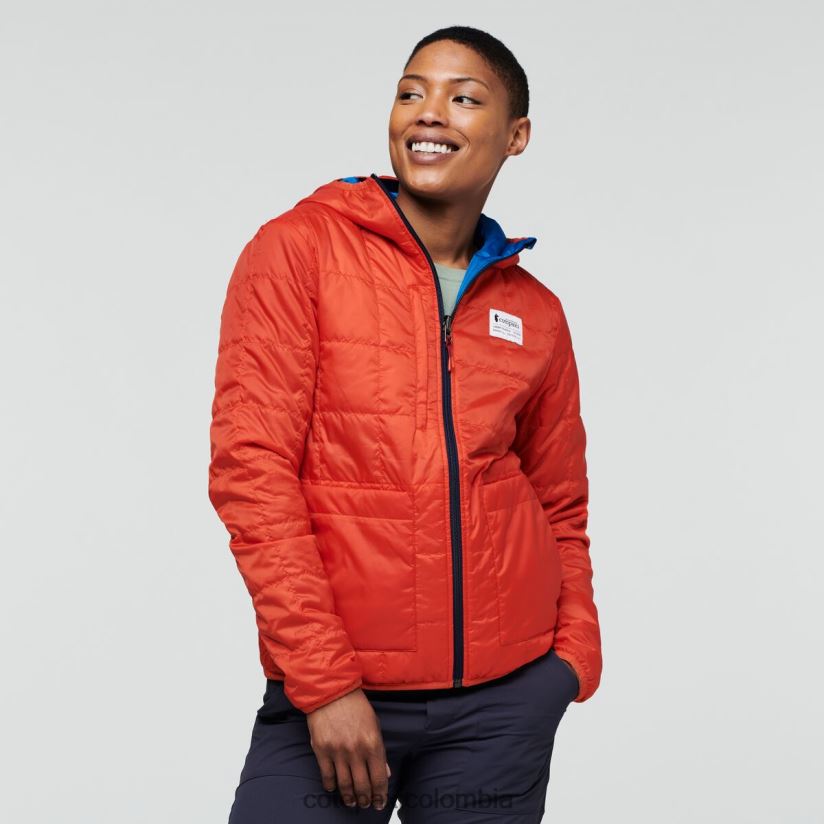 Cotopaxi chaqueta con capucha teca calido mujer ciencia espacial XN60D27 ropa