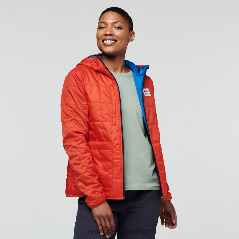 Cotopaxi chaqueta con capucha teca calido mujer ciencia espacial XN60D27 ropa