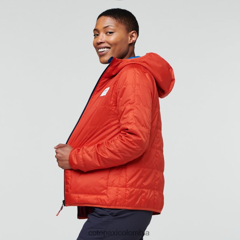 Cotopaxi chaqueta con capucha teca calido mujer ciencia espacial XN60D27 ropa