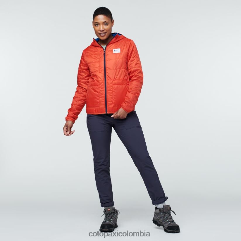 Cotopaxi chaqueta con capucha teca calido mujer ciencia espacial XN60D27 ropa