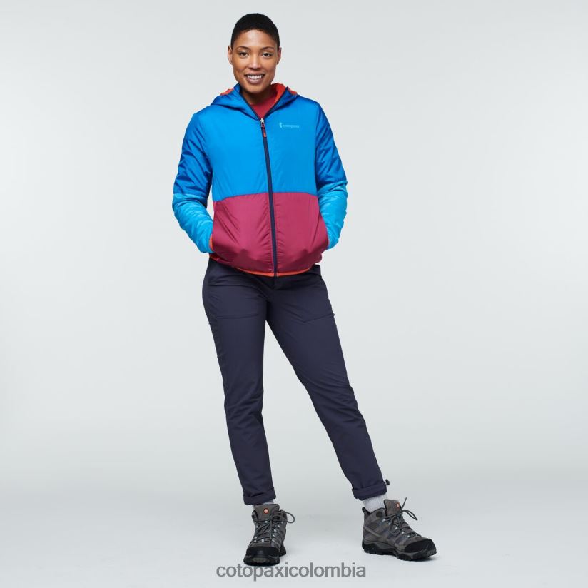Cotopaxi chaqueta con capucha teca calido mujer ciencia espacial XN60D27 ropa