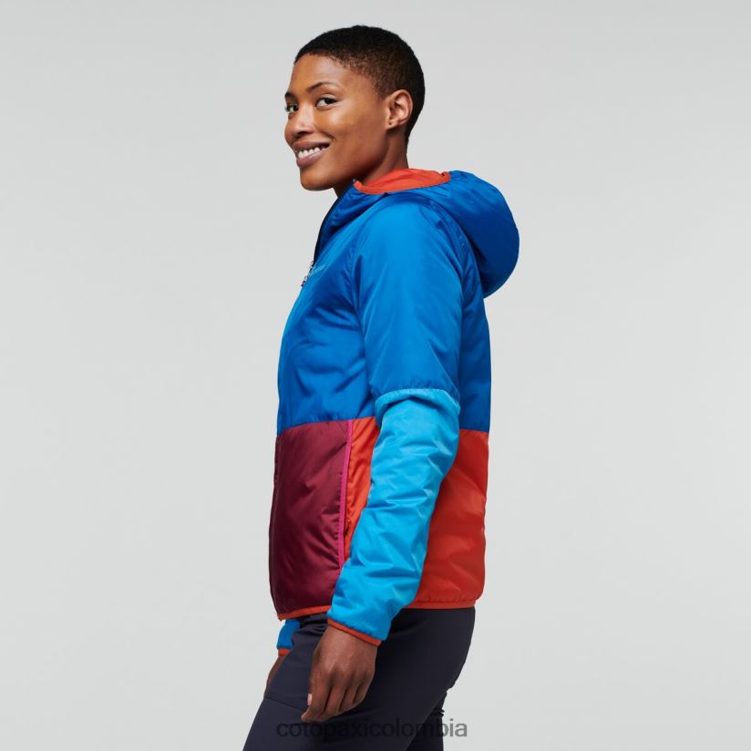 Cotopaxi chaqueta con capucha teca calido mujer ciencia espacial XN60D27 ropa