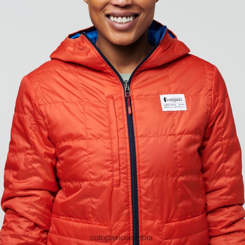 Cotopaxi chaqueta con capucha teca calido mujer ciencia espacial XN60D27 ropa