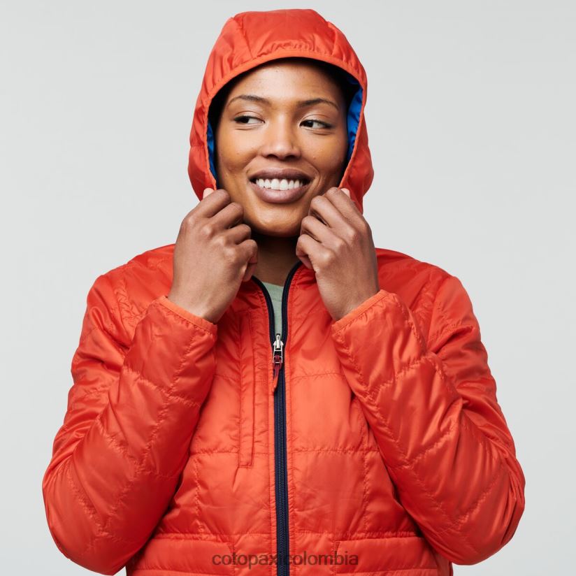 Cotopaxi chaqueta con capucha teca calido mujer ciencia espacial XN60D27 ropa