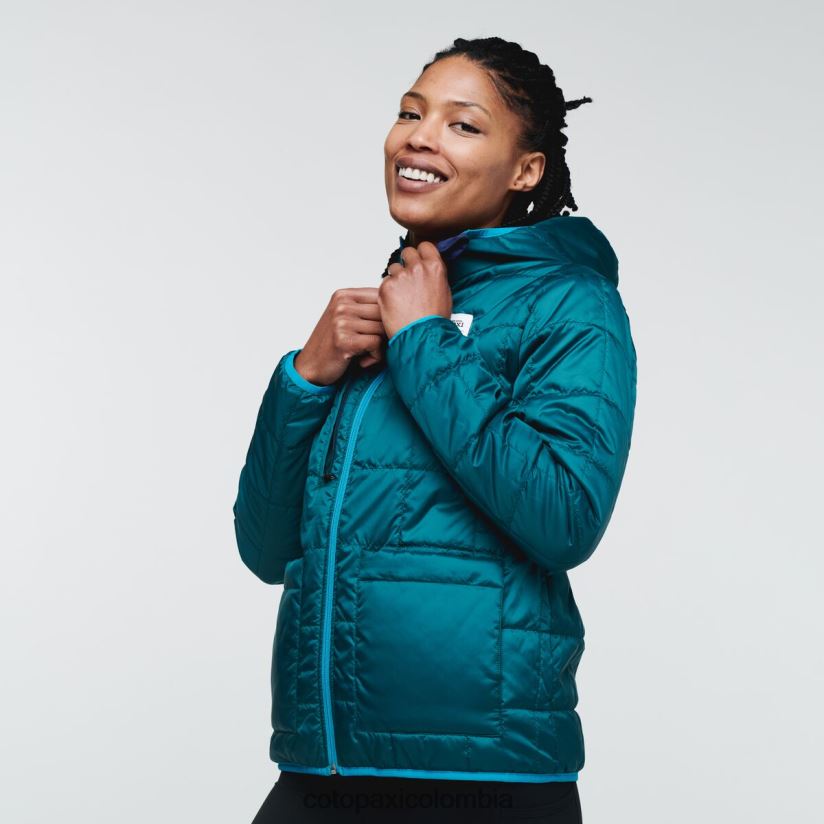 Cotopaxi chaqueta con capucha teca calido mujer cinta de video XN60D219 ropa