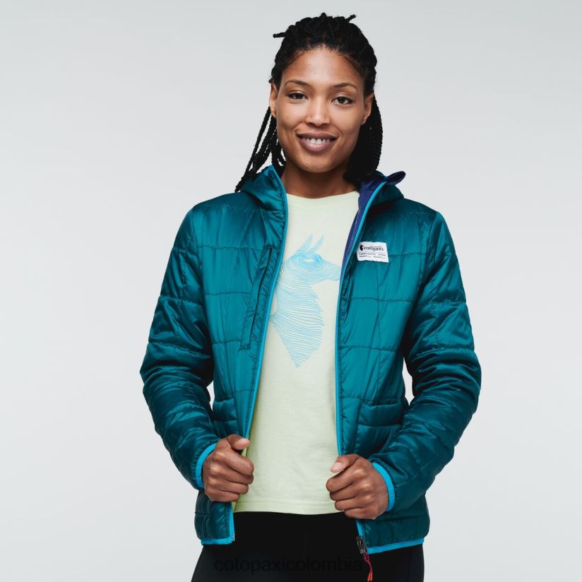 Cotopaxi chaqueta con capucha teca calido mujer cinta de video XN60D219 ropa