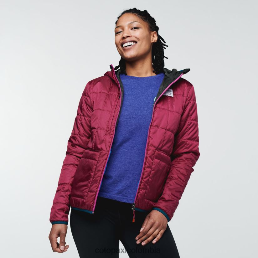 Cotopaxi chaqueta con capucha teca calido mujer corre corre XN60D220 ropa