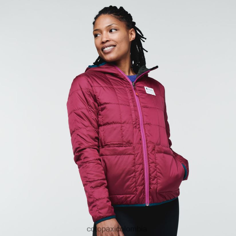 Cotopaxi chaqueta con capucha teca calido mujer corre corre XN60D220 ropa
