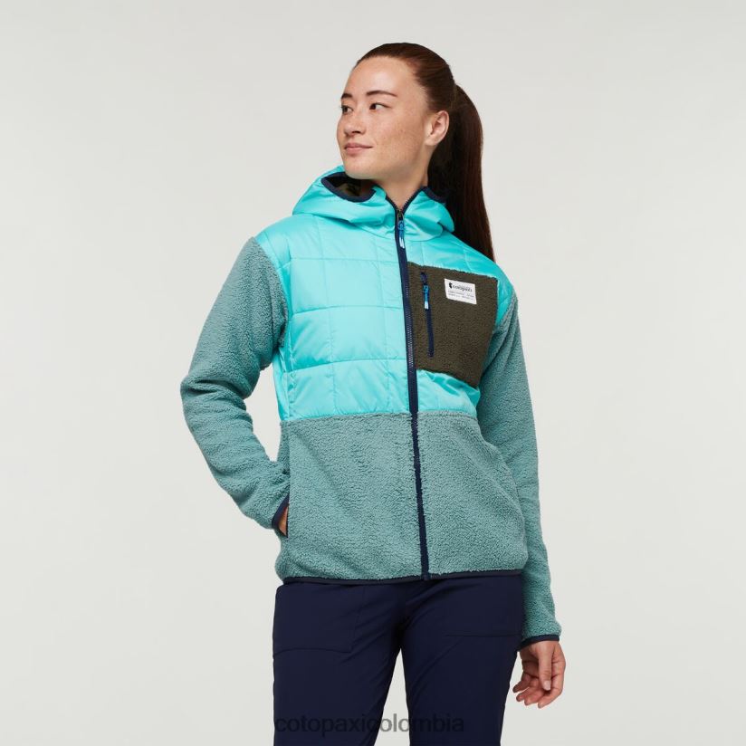 Cotopaxi chaqueta híbrida tricotada mujer cielo/bluegrass XN60D229 ropa