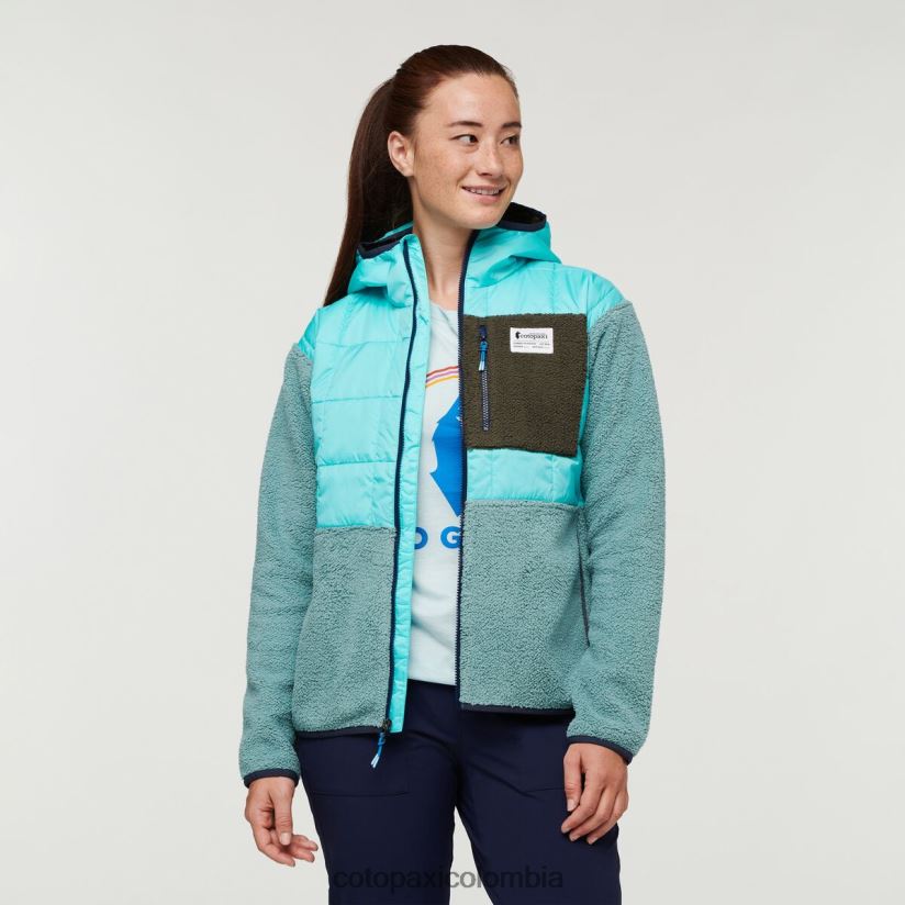 Cotopaxi chaqueta híbrida tricotada mujer cielo/bluegrass XN60D229 ropa