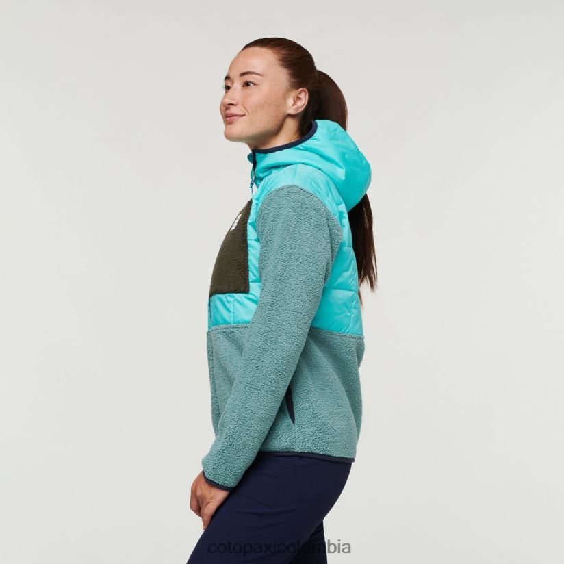 Cotopaxi chaqueta híbrida tricotada mujer cielo/bluegrass XN60D229 ropa