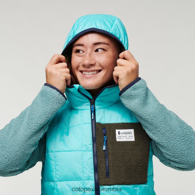 Cotopaxi chaqueta híbrida tricotada mujer cielo/bluegrass XN60D229 ropa