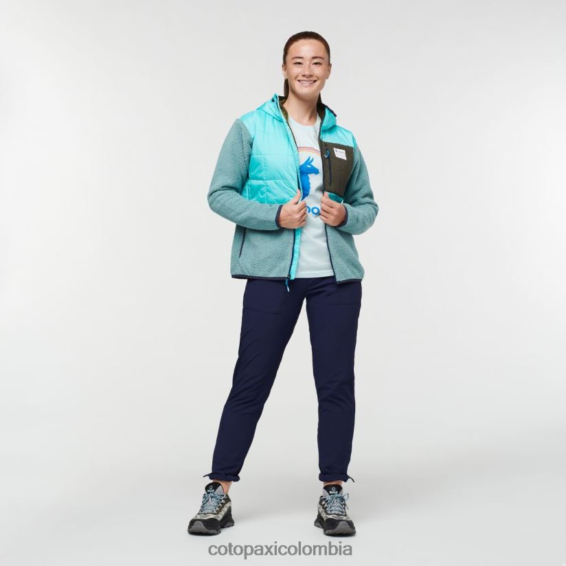 Cotopaxi chaqueta híbrida tricotada mujer cielo/bluegrass XN60D229 ropa