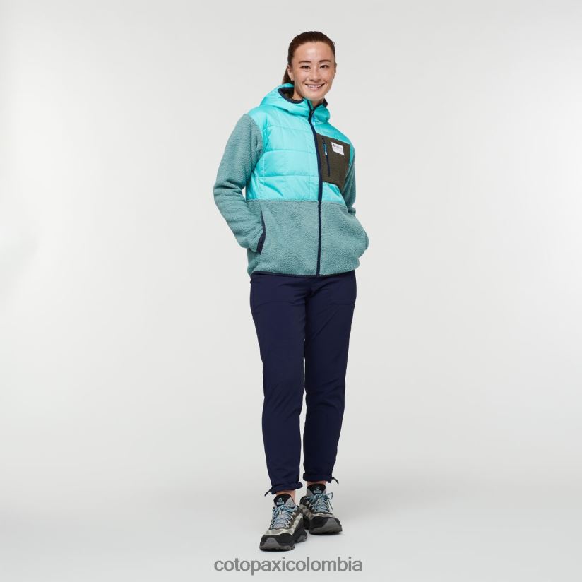 Cotopaxi chaqueta híbrida tricotada mujer cielo/bluegrass XN60D229 ropa