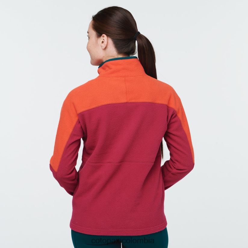 Cotopaxi chaqueta polar abrazo con media cremallera mujer cañón/frambuesa XN60D233 ropa