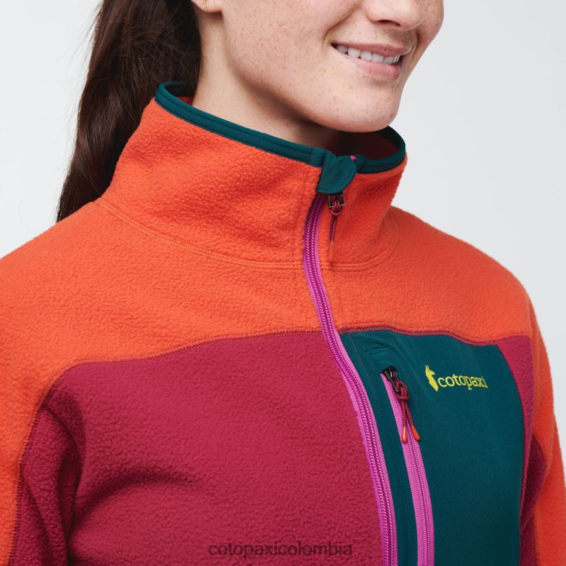 Cotopaxi chaqueta polar abrazo con media cremallera mujer cañón/frambuesa XN60D233 ropa
