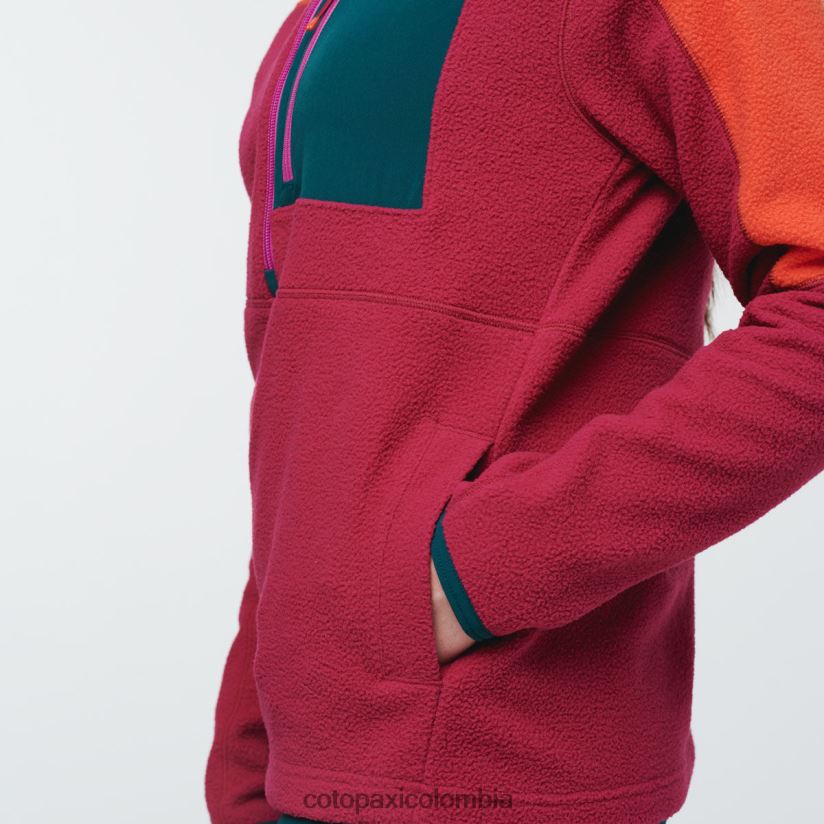 Cotopaxi chaqueta polar abrazo con media cremallera mujer cañón/frambuesa XN60D233 ropa