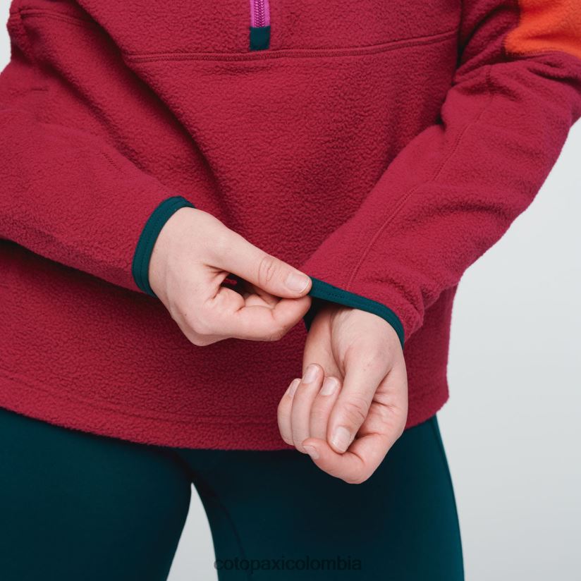 Cotopaxi chaqueta polar abrazo con media cremallera mujer cañón/frambuesa XN60D233 ropa