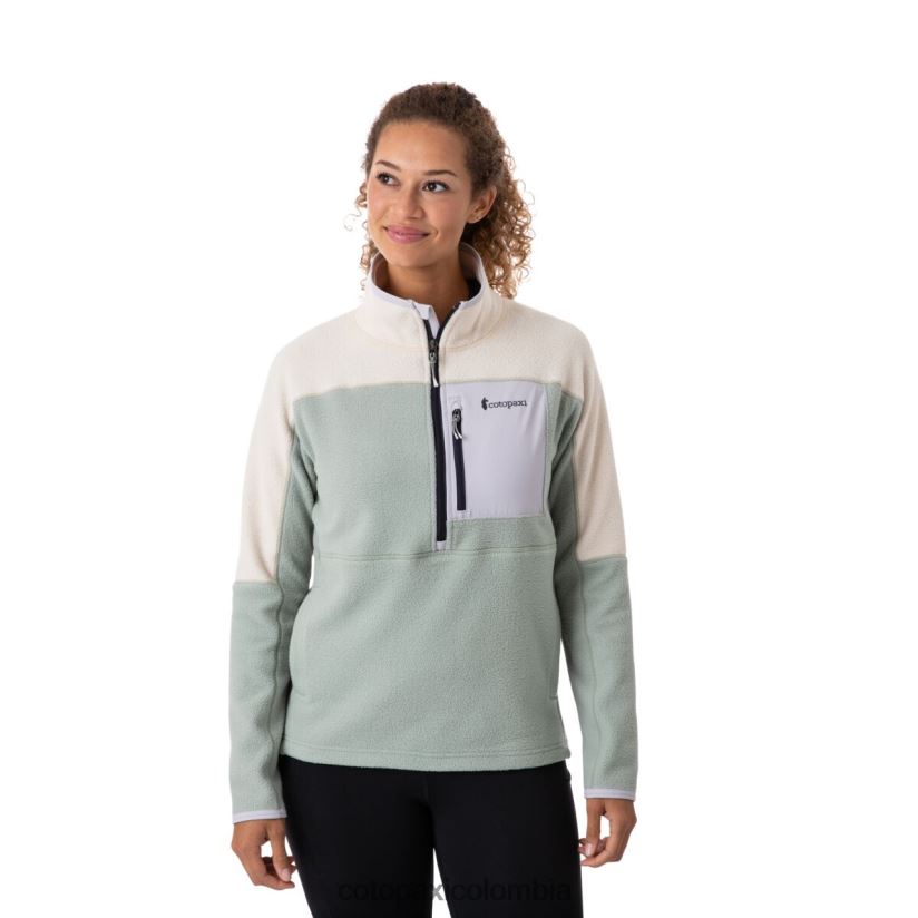 Cotopaxi chaqueta polar abrazo con media cremallera mujer crema/pincel XN60D239 ropa
