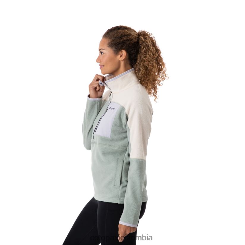 Cotopaxi chaqueta polar abrazo con media cremallera mujer crema/pincel XN60D239 ropa