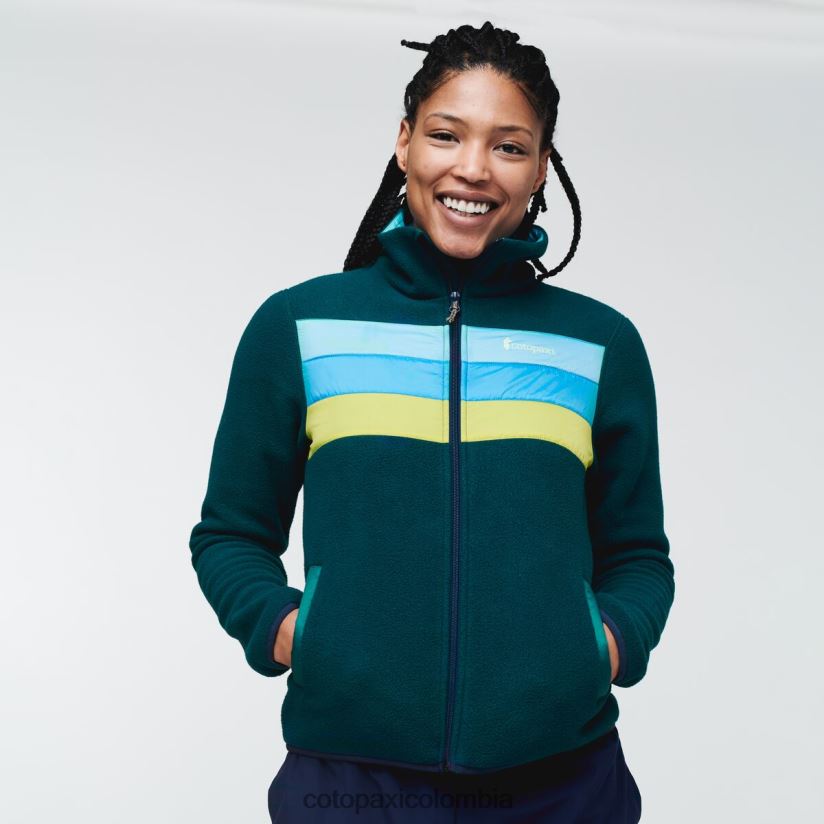 Cotopaxi chaqueta polar teca con cierre completo mujer bosque de algas XN60D236 ropa