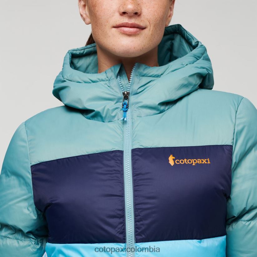 Cotopaxi chaqueta solazo de plumas con capucha mujer pasto azul/cielo azul XN60D21 ropa