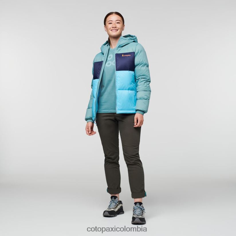 Cotopaxi chaqueta solazo de plumas con capucha mujer pasto azul/cielo azul XN60D21 ropa