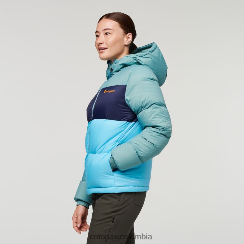 Cotopaxi chaqueta solazo de plumas con capucha mujer pasto azul/cielo azul XN60D21 ropa