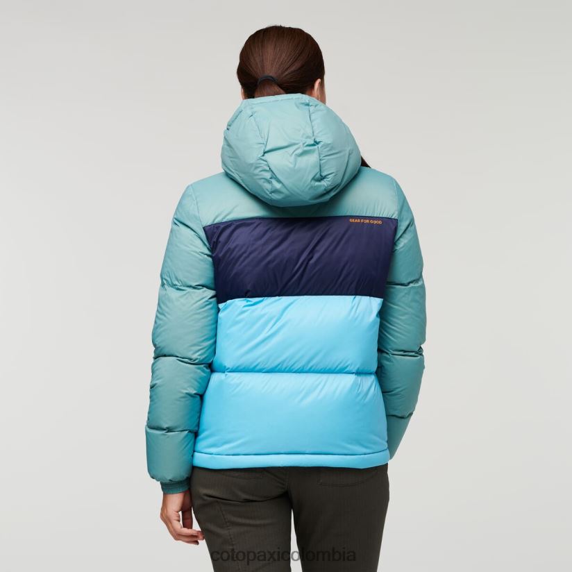 Cotopaxi chaqueta solazo de plumas con capucha mujer pasto azul/cielo azul XN60D21 ropa
