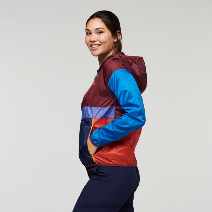 Cotopaxi cortavientos teca con media cremallera mujer tan francés XN60D26 ropa