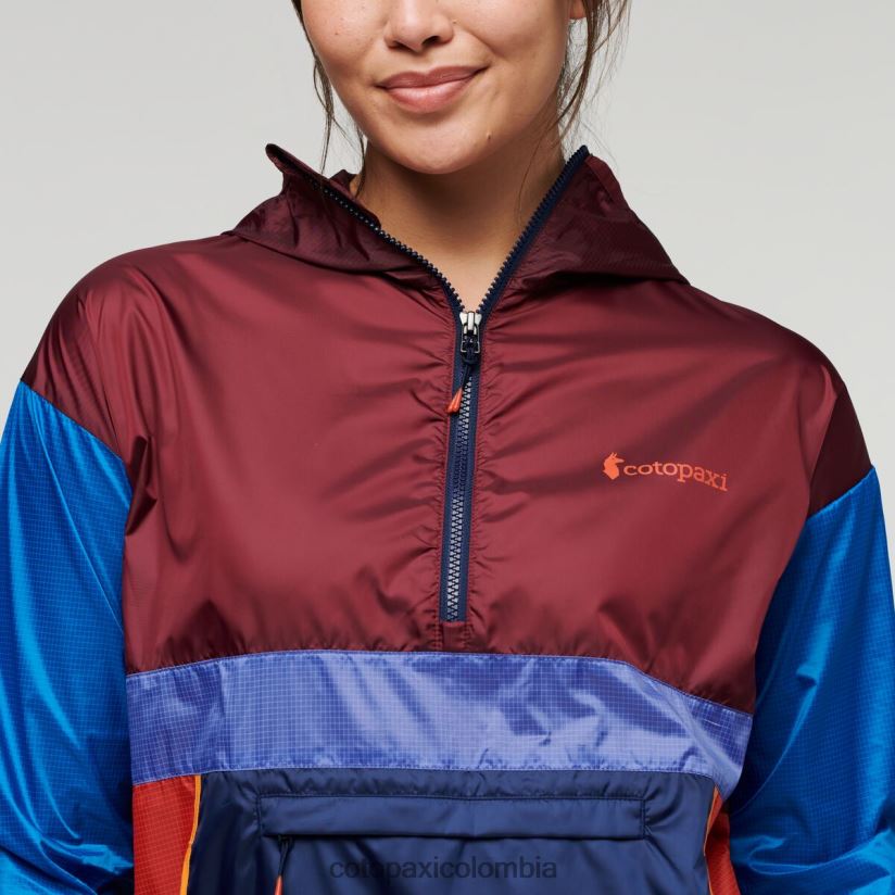 Cotopaxi cortavientos teca con media cremallera mujer tan francés XN60D26 ropa