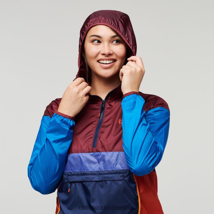 Cotopaxi cortavientos teca con media cremallera mujer tan francés XN60D26 ropa