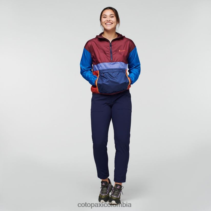Cotopaxi cortavientos teca con media cremallera mujer tan francés XN60D26 ropa