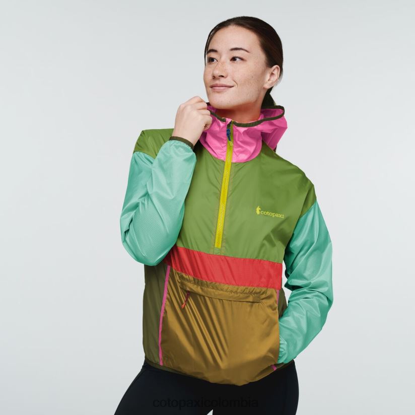 Cotopaxi cortavientos teca con media cremallera mujer tarjeta postal XN60D212 ropa