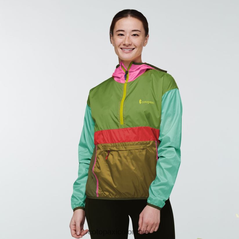 Cotopaxi cortavientos teca con media cremallera mujer tarjeta postal XN60D212 ropa