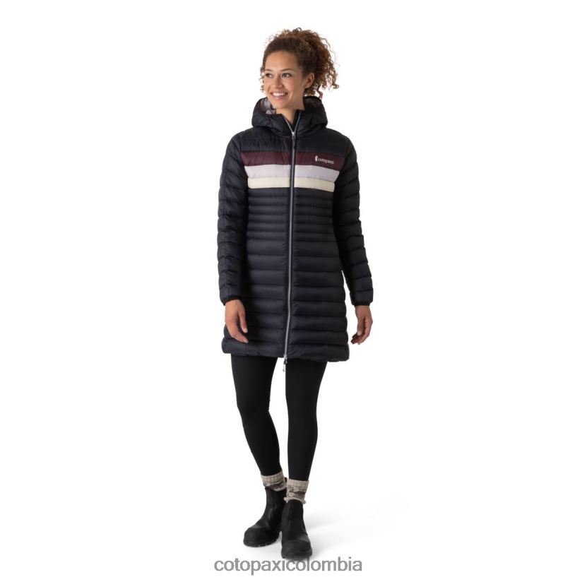 Cotopaxi parka fuego abajo mujer rayas negras XN60D227 ropa
